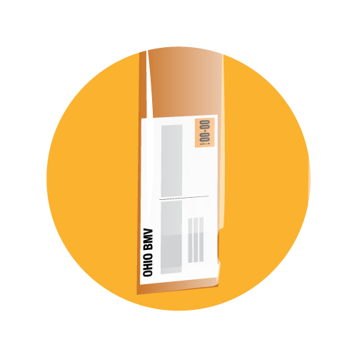 PRINT Receive registration with sticker
